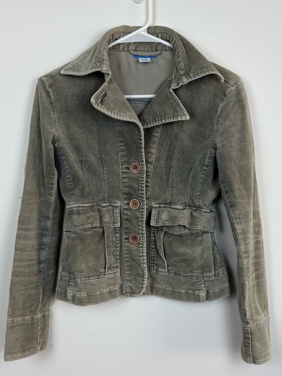 dELiA*s Jackets & Blazers - dELiA*s Grey-Green Utility Button-Front Jacket vintage Y2K XS Veronica Mars
